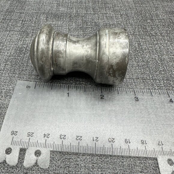 Vintage Pewter Salt & Pepper Shaker Set Empire Pewter Made in Italy Mill Set - Picture 8 of 9